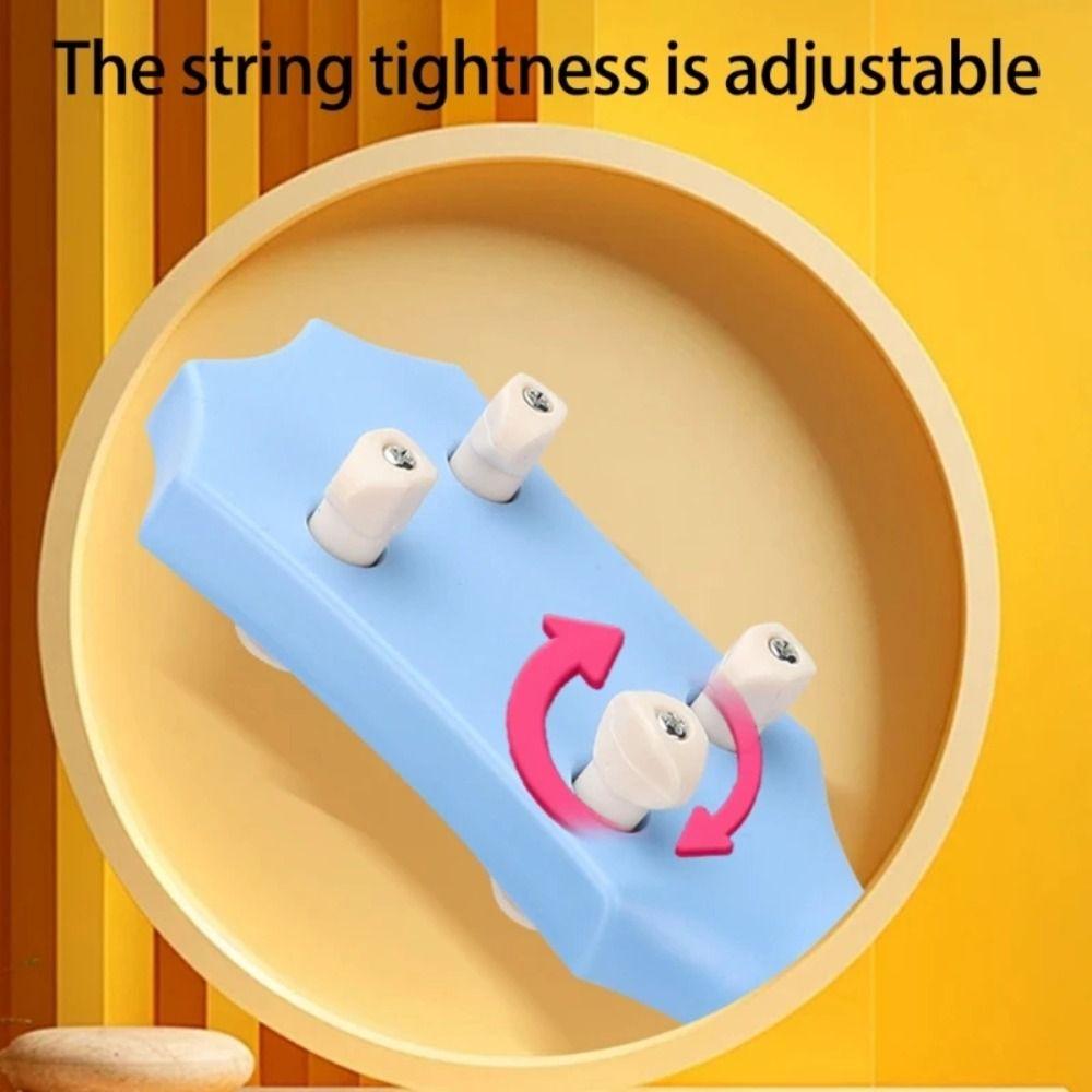 Animal Children Guitar Toy Adjustable String Knob Musical Instrument Toy  Beginners