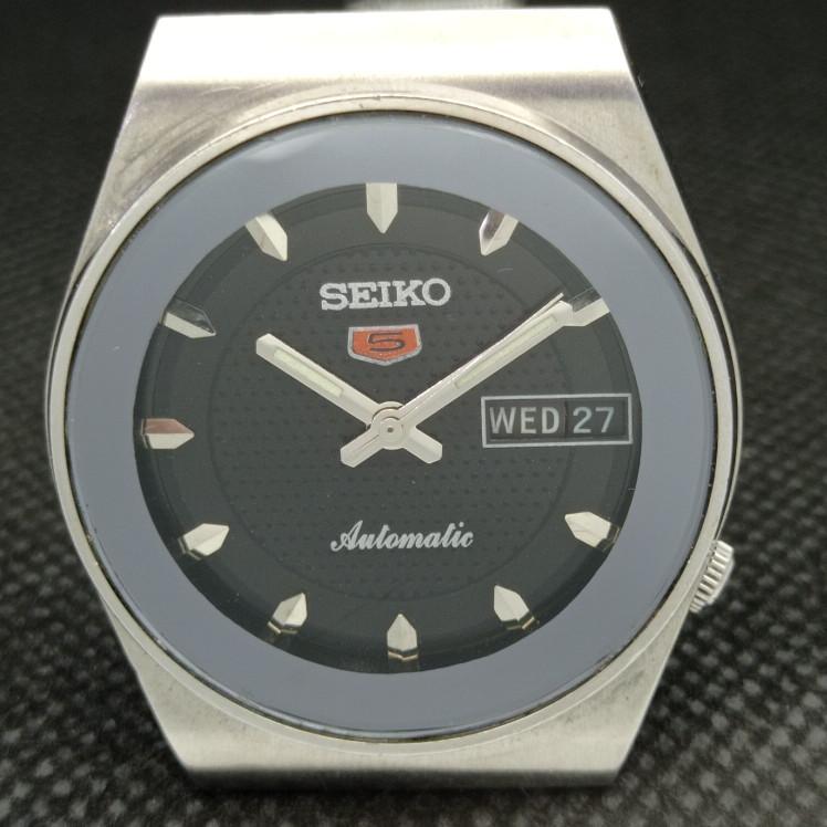Б/У винтажные мужские часы SEIKO 5 AUTOMATIC 6309A из Японии с функцией DAY/DATE черного цвета a316781-9 SKU608h-a316781