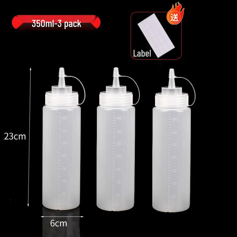 ZISIZ Food Grade Plastic Squeeze Bottle