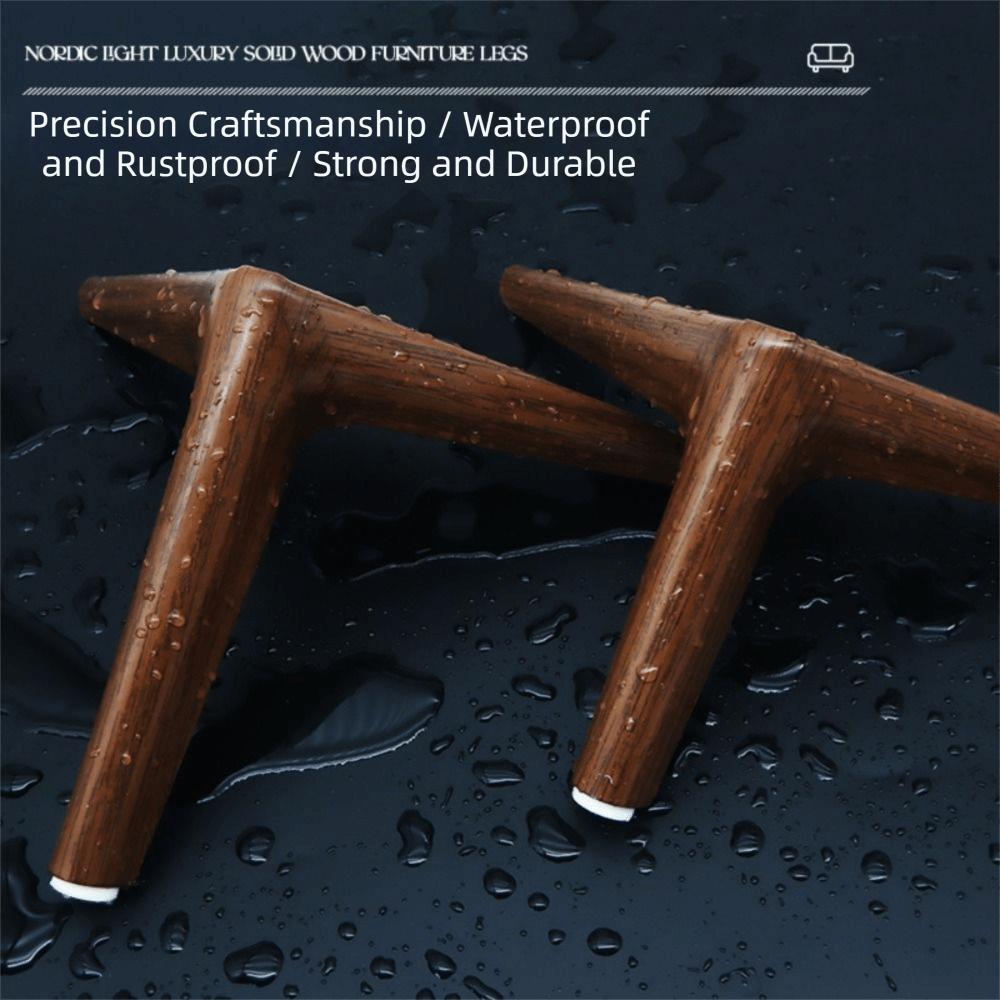 Thickened Sofa Feet Walnut Color Furniture Feet Foot Bedside Legs  Tea Table