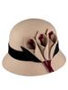 Kaliseumontapone Irina 5 Velvet Cloche Hat