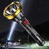 LED Flashlight Searchlight Multifunctional Waterproof Camping Lamp Dimmable Service Work Light Power Display Outdoor Accessories