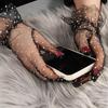 1 Pair Stretchy Flexible Accessories Sunscreen Falbala Spots Tulle Gloves Spots Gloves Lace Mittens