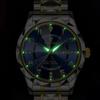 BINBOND Luxury Men Quartz Watch Waterproof Date Week Luminous Wristwatch Stainless Steel Men's Watches Male Clock