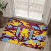 Aston Villa Football Design Crystal Velvet Carpet Cozy Non?Slip Printed Rug For Bedroom Living Room Entrance