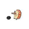 French Horn Zinc Zinc Alloy Musician Audience Pin Enamel Badge Cartoon Hedgehog Brooch Backpack Decoration
