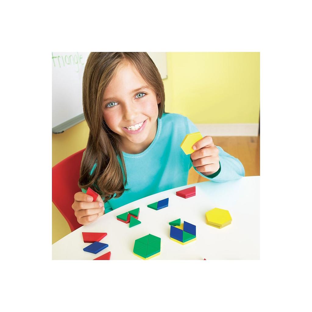 Learning Resources Plastic Pattern Blocks LER 0632