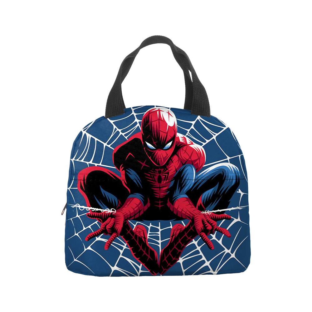 Anime Cartoon Handbag Student Lunch Bag Grades 1-6 Picnic Bag Printed Thermal Insulation Bag Meal Bag