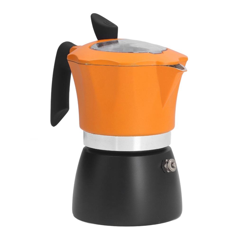 Double Color Coffee Maker Aluminum Moka Coffee Maker Stovetop Espresso Maker  Espresso Brewing