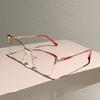 Oversized Cat Eye Glasses Women  New Stylish Vintage Blue Light Blocking Eyewear Fashion Design Decorative Eyeglasses
