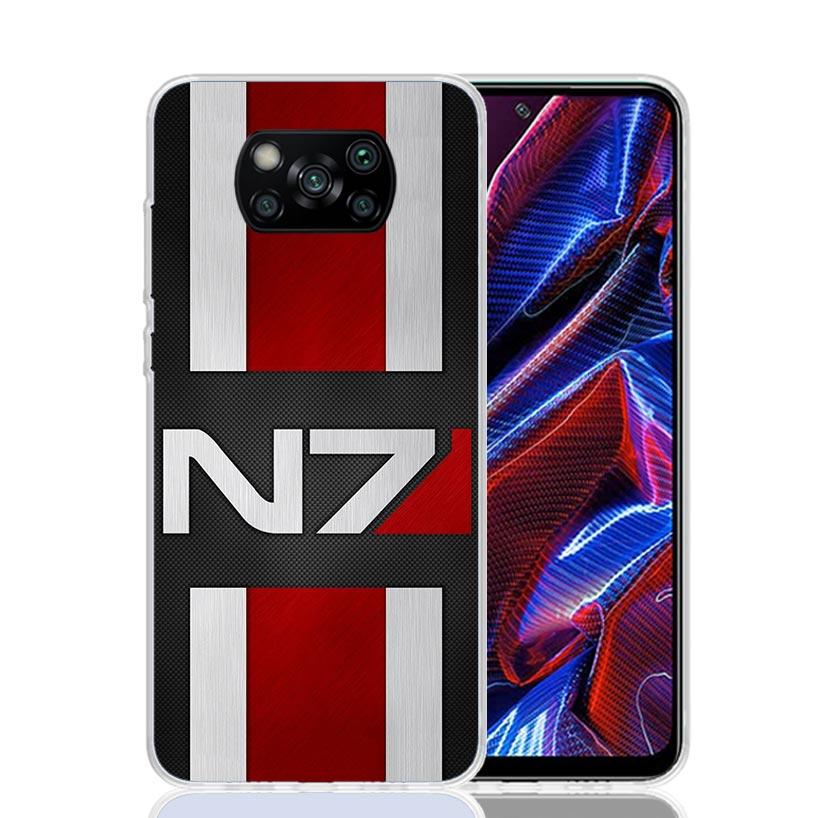 Чехол для телефона N7 Mass Effect для Xiaomi Poco F7 Ultra X7 X6 Pro X5 Redmi 15 15C 13 13C 12 12C 10 10A 10C 9 9A 9C 9T Оболочка Poco X7 X