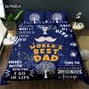 Father's Day Duvet Cover Set Queen Single Double Size Letter To Father Bedding Set Microfiber Father's Day Gift Twin Quilt Cover
