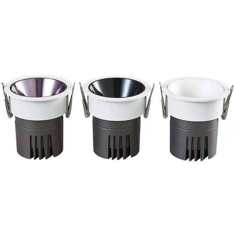 Full Spectrum Anti-Glare Recessed Wall Washer Spotlight with Ultra-Narrow Bezel - Three-Color Living Room Light