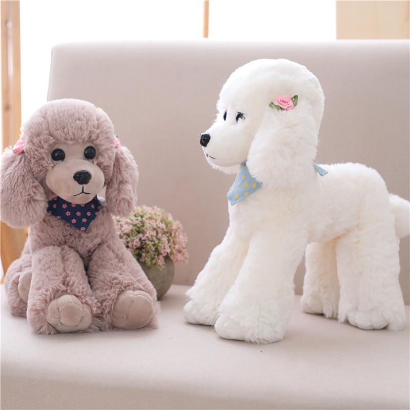 20/30/40cm Squeezable Stuffed Poodle Dog Soft Plush Toy Pillow Children Gift.