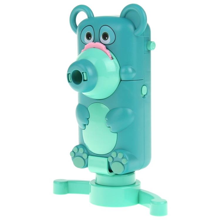Teddy Bear Projector for Drawing Handy Projector 48 Slides Lanyard Stand - Green