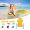 Beach Chairs and Umbrellas Outdoor Beach Folding Multifunctional Portable Deck Chairs for Children Pool Campsite Sillas De Playa