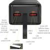 Внешний аккумулятор 30000 мАч USB USB-C micro-USB Быстрая зарядка светодиодный экран Phonillico®
