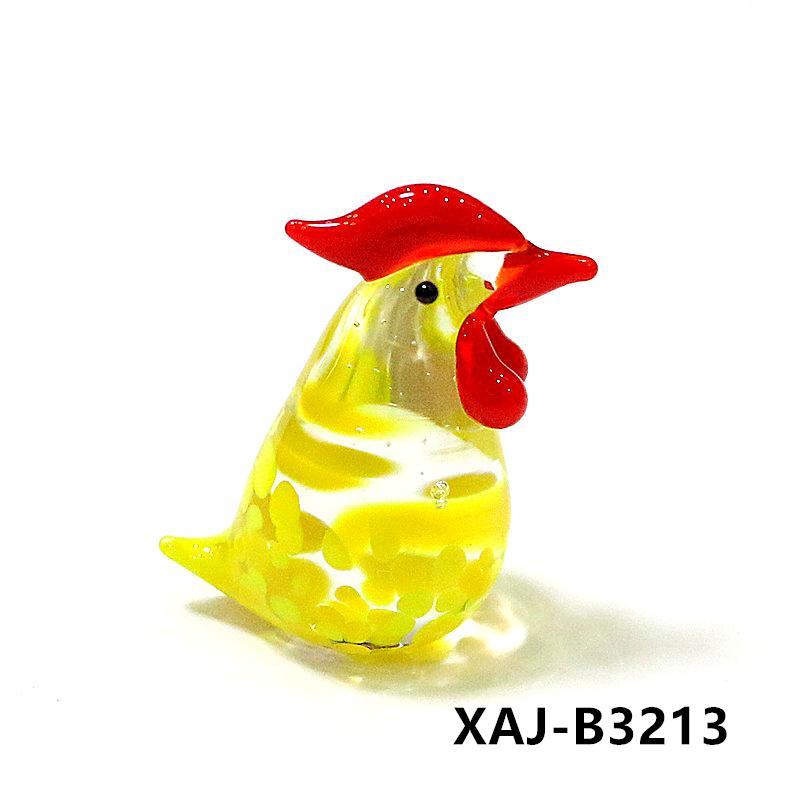 Easter Decor Kawaii Glass Chick Ornaments Cute Animal Mini Figurine for Diy Fairy Garden Dollhouse Home Desk Decoration Supplies