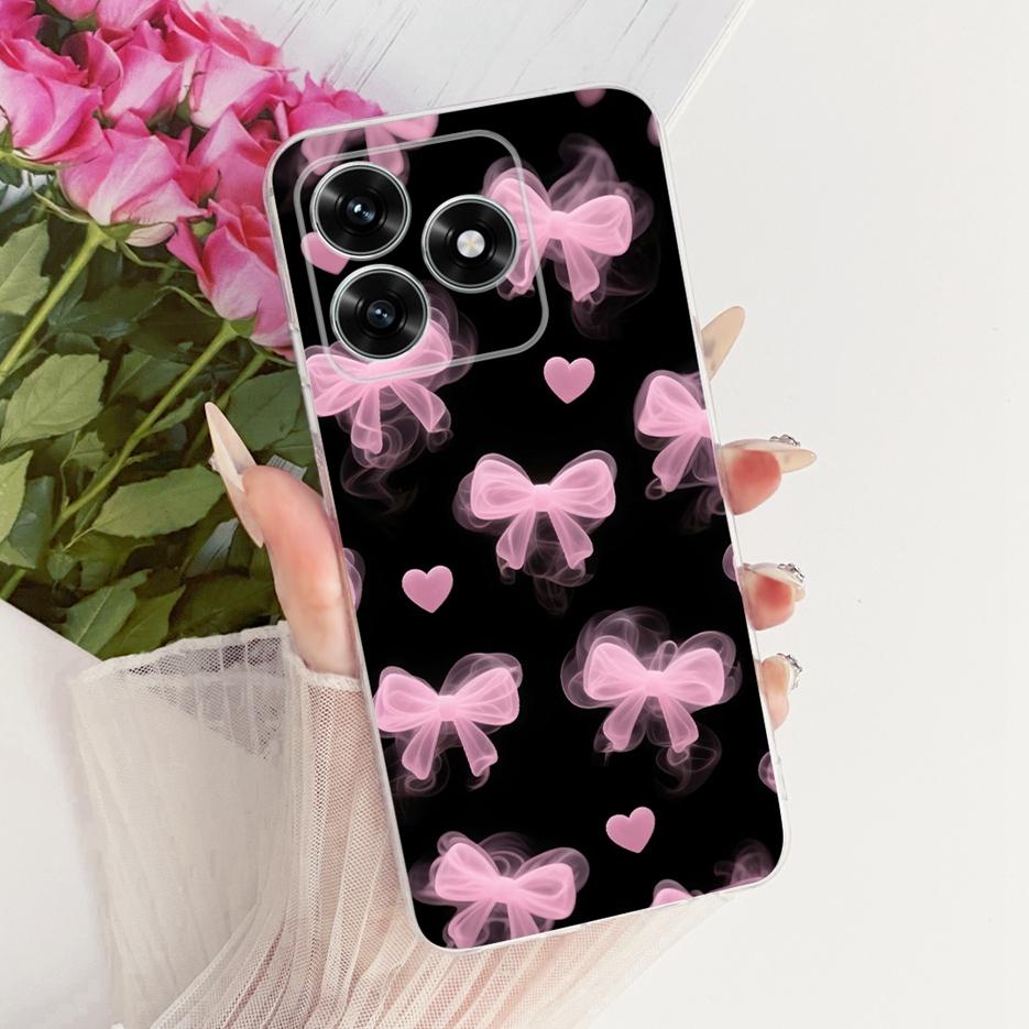 For Honor X5C Plus Case NLA-LX1 Luxury Butterfly Painted Cover Clear Silicone Case For Honor X5C X 5C HonorX5C Plus 4G Soft Bags