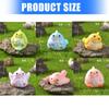 Set of 6 Cartoon Parrot Resins Figurine Miniature Garden Ornaments Cute Home Desk Decors Gift For Kids Nature Lover