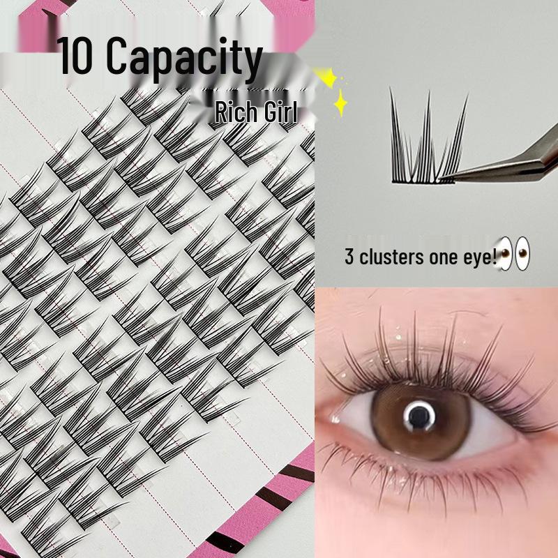 10-Row Autumn Leaf & Sunflower Faux Eyelashes - Flat, Glue-Free