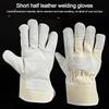 Thick Labor Gloves Cowhide Safety Gloves New Mechanic Glove