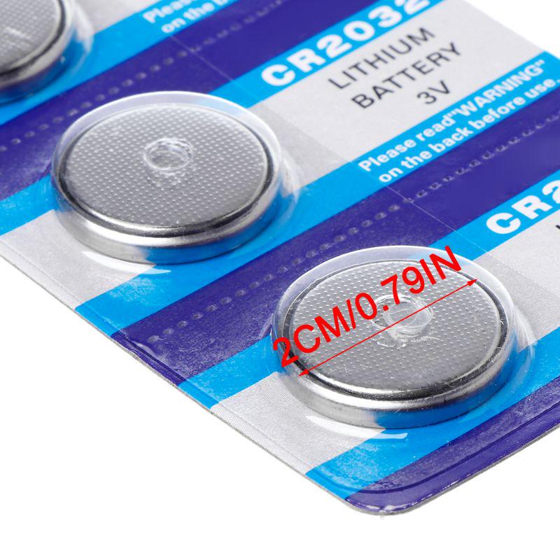 Литий-ионные батареи 3V CR2032 BR2032 DL2032 ECR2032, 5шт