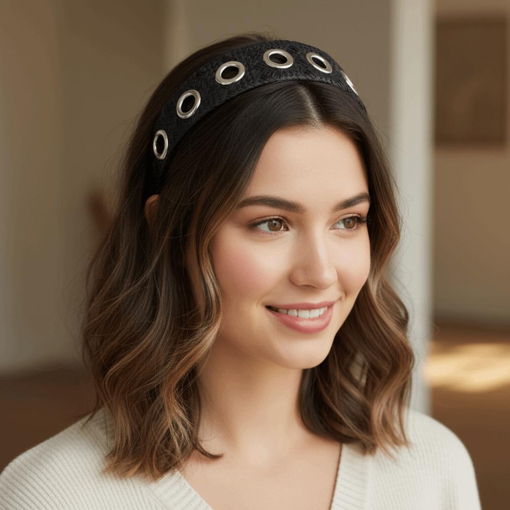 Wide Weave Headband Ins Style Hair Hoop Hair Accessories Raffia Hairbands Women