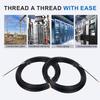 3mm 5/10/15/20/25/30/35/40M Cable Push Puller Black Fiberglass Electric Guide Device Duct Rodder Fish Tape Wall Wire Conduit