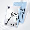 Чехол-подставка Line Cat с Y-образным сгибом для планшета iPad Pro 11-го 10-го 9-го 8-го 7-го 12,9 дюйма Air 4 5 M3 M2 1 2 M4 11 дюймов Mini 6 7 Pro
