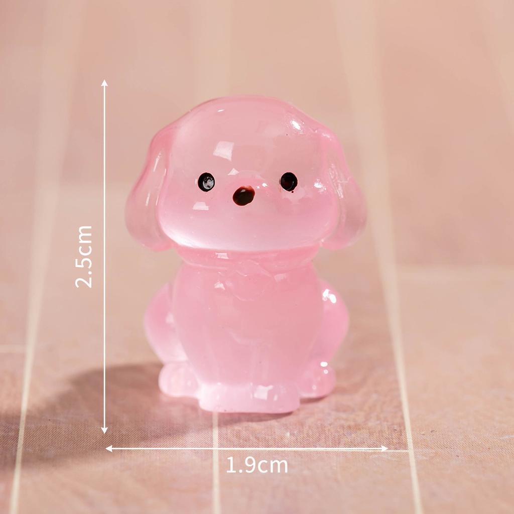Micro Landscape Cartoon Cute Glow-in-the-dark Small Golden Retriever Animal Doll Diy Decorative Accessories Desktop Ornaments