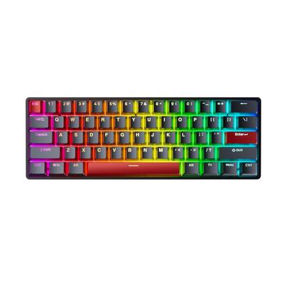 DrunkDeer G60 Rapid Trigger Механическая игровая клавиатура TKL Магнитные переключатели Клавиатура RGB PBT Keycaps Compact 61 клавиша USB Черный 60% Проводной,