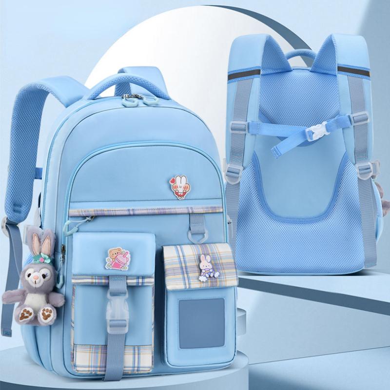 Children School Backpack for Girls Cartoon Knapsack Orthopedic Backpacks for Girls Kids Satchel Space School Bags Grade 1-9