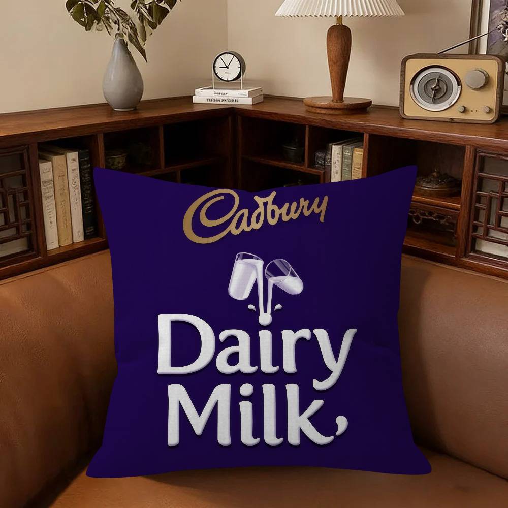 Логотип Бренд Cadbury Подушка чехол для подушки чехол для диванной подушки украшение для дома детская игрушка