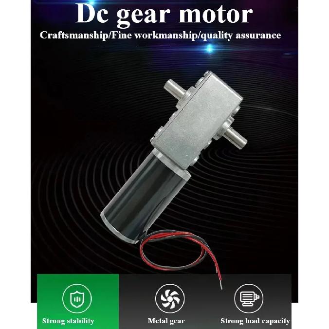 5840-31zy DC 12V Volt Gear Motor Double Shaft Long 33MM Reverse Gearbox All Metal Gears 12-470RPM Speed Motor 24V motor dc