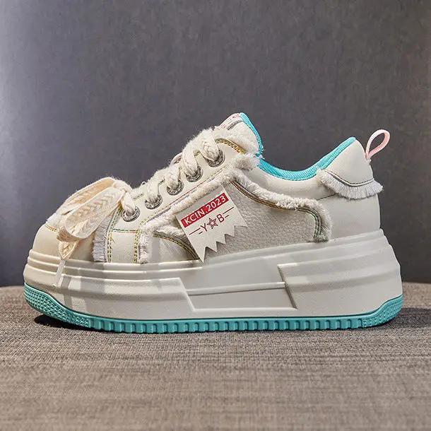 Fashion Woman Footwear Sneakers High On Platform 2024 New Athletic Vulcanized Shoe Comfortable and Elegant Shoes for Women Sports Deals