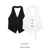 Kaslead Women's Fashion Style Hanging Collar Vest