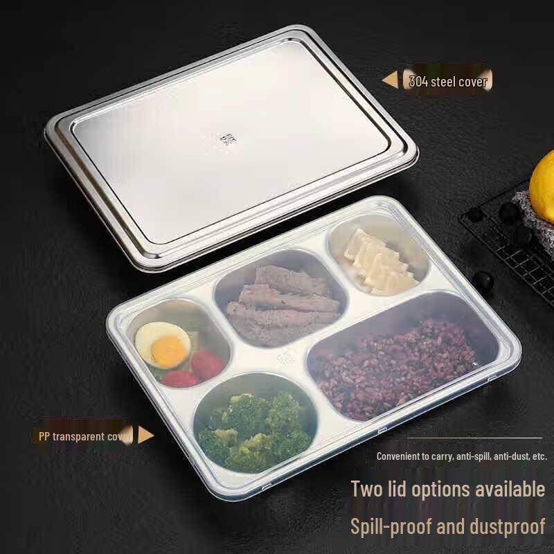 316 Stainless Steel Compartmental Lunch Tray