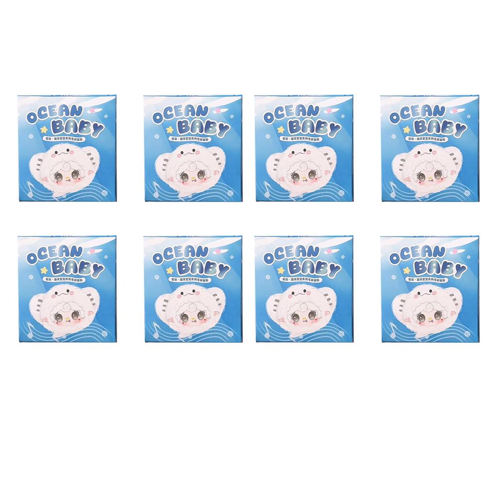 Cute Yooki V6 Ocean Baby Series Vinyl Plush Blind Box Bag Pendant Doll Decoration Keychain Collect Toy Mystery Box Birthday Gift