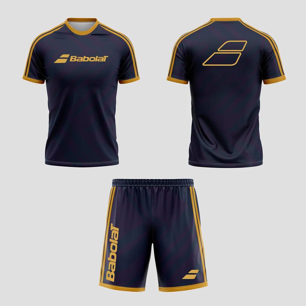 Oversized Men's Casual Jersey 2 Sets Drawstring Sports Shorts Round Neck Short Sleeve Track Suit Outdoor Tennis Basketball