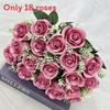 Artificial Rose Floral Arrangement 18 Head For Wedding Venue And Home Decoration