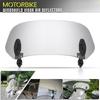 Motorcycle Adjustable Windshield Extension Universal Clip-On Windshield