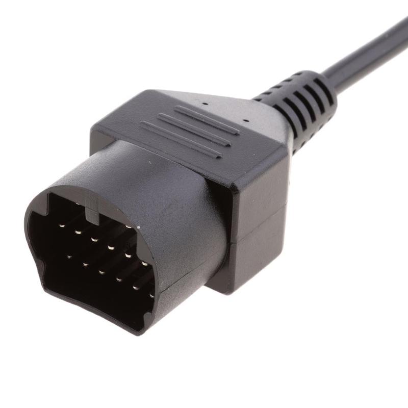dolity 17 Pin OBD1 Pin OBD2 OBDII Diagnostic Connector Adapter Cable for Mazda