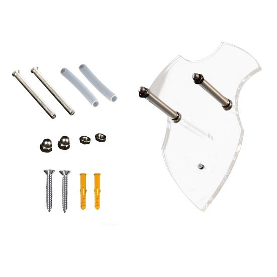 Wall Mount Medieval Swords Holder High Durability Strong Load-bearing Easy Installation Swords Display Stand