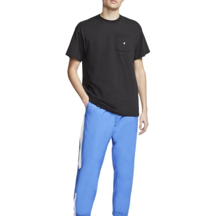 Nike Футболки Мужские Черные С Круглым Вырезом Умеренный Прямой Крой CU0313-010