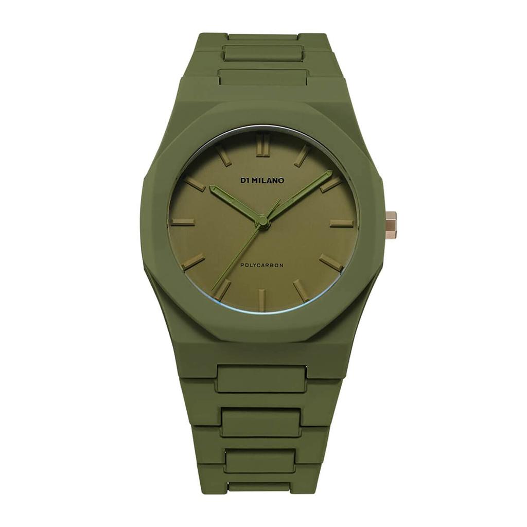 Authorized Dealer D1 Milano Watch PCBJ22 Military Green [D1MILANO] Men's [Polycarbonate]