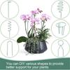 Bendable Plant Support Bracket 22Pcs Plastic Metal Garden Stakes With Secure Clamps For Indoor Outdoor Gardening Use