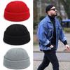 2020Fashion Hip Hop Beanie Knitted Hat Men Skullcap Women Winter Warm Brimless Baggy Melon Cap Cuff Docker Fisherman Beanies Hats
