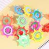 12Pcs Colorful Plastic Spinning Top Portable Travel Kids Mini Gyroscope Educational Spinner Toy Toddlers Boys Girls Gift Party Favors