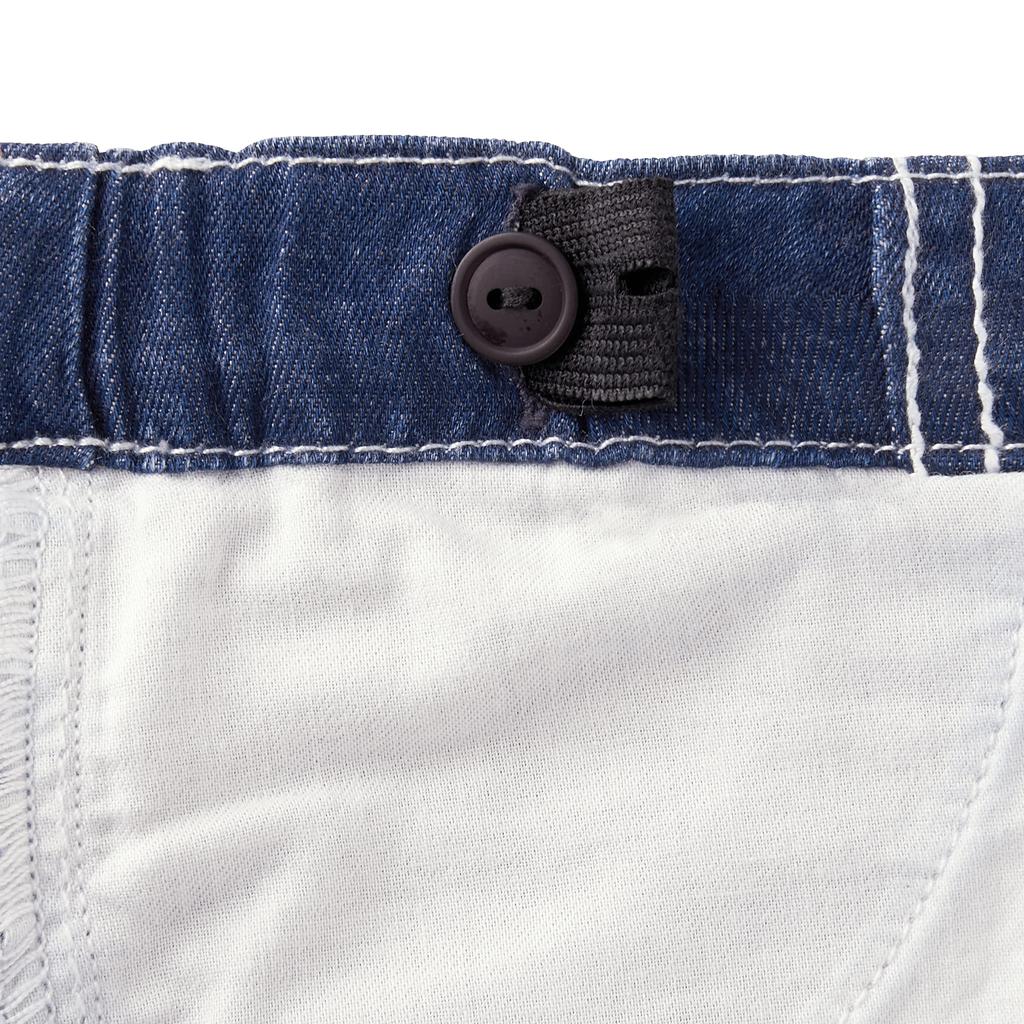 MIKI HOUSE Укороченные однотонные брюки для мальчиков и брюки цвета индиго, Логотип, Цвет, Простой, Для девочек, Для малышей, Для детей, Детская одежда, Детский сад, Школа, Брюки,